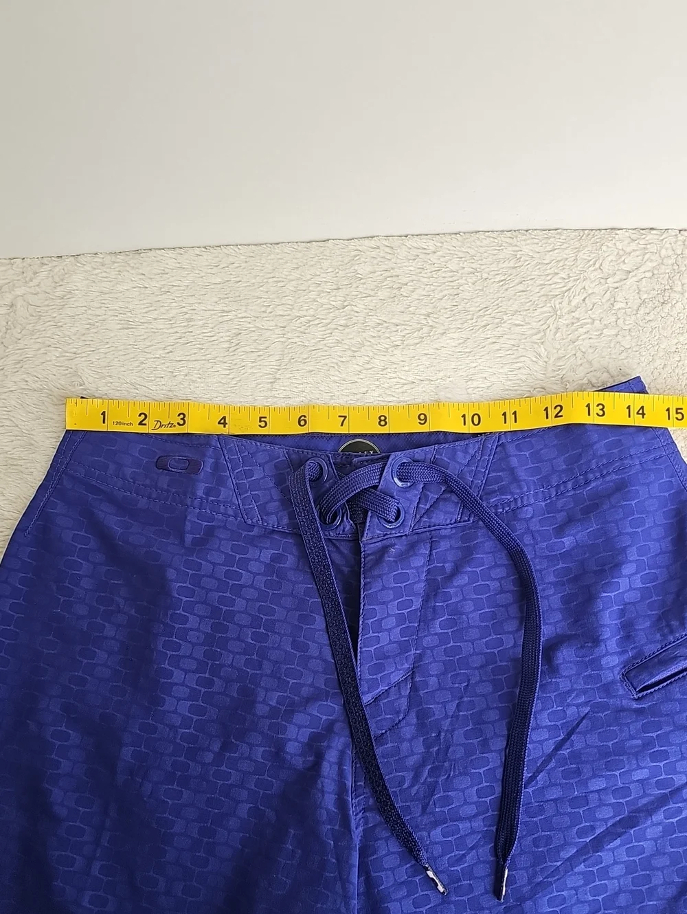 Oakley Men’s Blue Graphic Print Board Shorts Swim Trunks Size 28